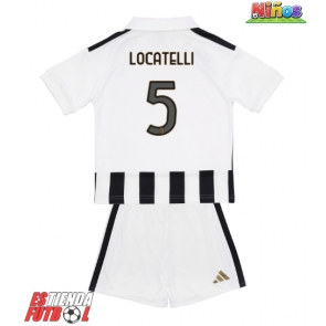 Juventus Manuel Locatelli #5 Primera Equipación Niños 2026-27 Manga Corta (+ Pantalones cortos)